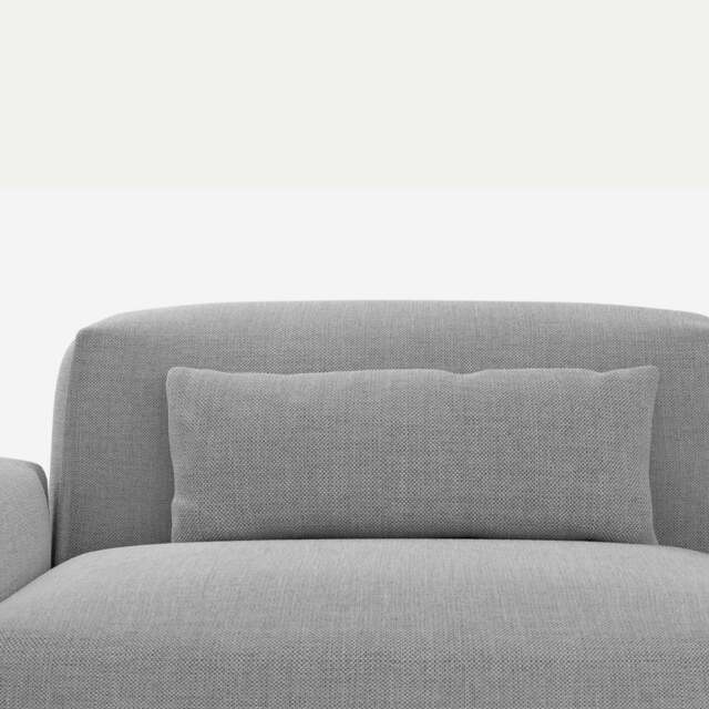 Lumbar Cushions - Light Grey Weave