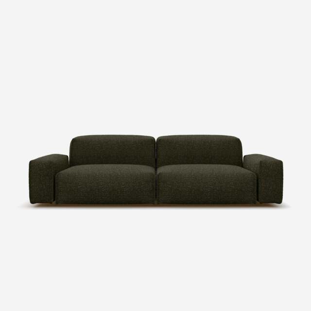 Float 3 Seater Sofa - Green Boucle II - image 1