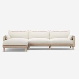 Cozy 5 Seater LH Chaise Sofa - Cream Textured Weave - thumbnail 3