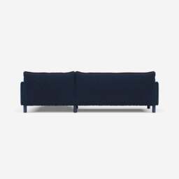 Cozy 4 Seater LH Chaise Sofa - Midnight Blue Velvet - thumbnail 4