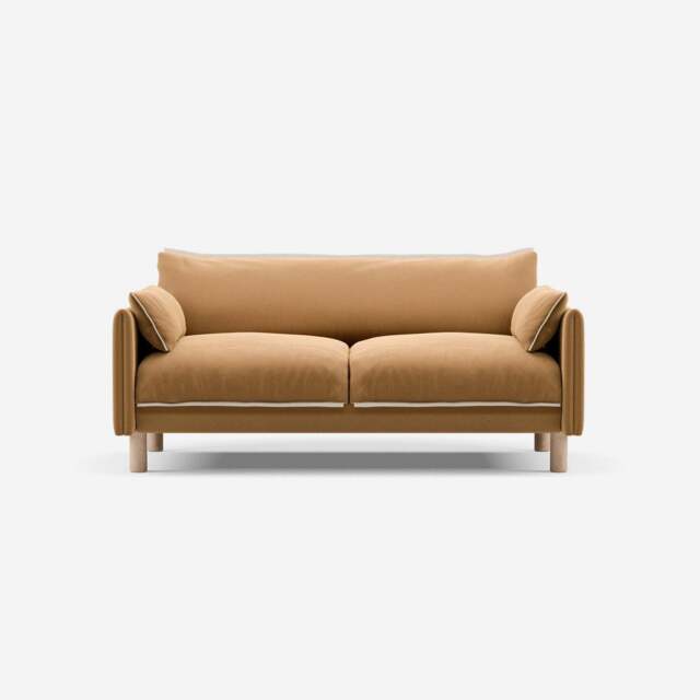 Cozy 2 Seater Sofa - Ochre Cotton - image 1