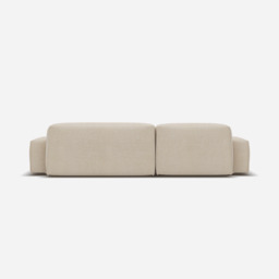 Float 4 Seater LH Chaise Sofa - Cream Textured Weave - thumbnail 5
