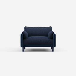 Cozy 1.5 Seater Sofa - Midnight Blue Velvet