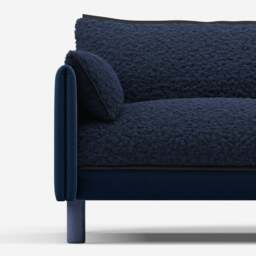 Cozy 1.5 Seater Sofa - Midnight Blue Velvet - thumbnail 5