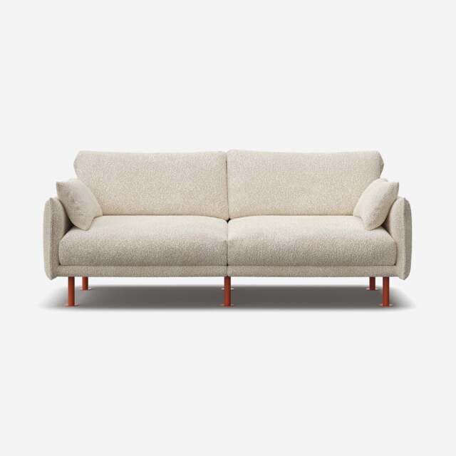 Rest 3 Seater Sofa - Ecru Boucle - image 1