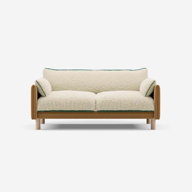 Cozy 2 Seater Sofa - Ochre Cotton - image 1