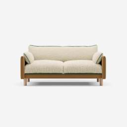 Cozy 2 Seater Sofa - Ochre Cotton - thumbnail 1