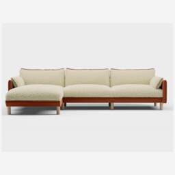Cozy 5 Seater LH Chaise Sofa - Henna Cotton - thumbnail 2