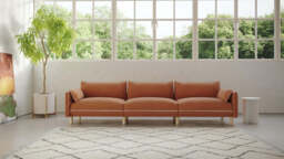 Cozy 5 Seater LH Chaise Sofa - Henna Cotton - thumbnail 6