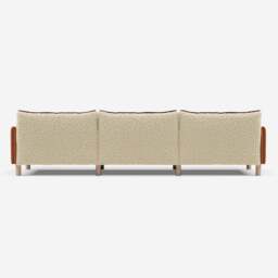 Cozy 5 Seater LH Chaise Sofa - Henna Cotton - thumbnail 4