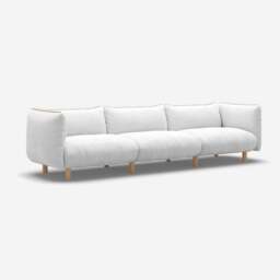 Pillow 5 Seater Sofa - Natural Cotton - thumbnail 3