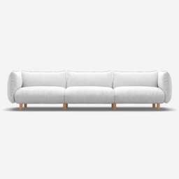 Pillow 5 Seater Sofa - Natural Cotton