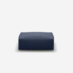 Float Rectangular Ottoman - Navy Cotton - thumbnail 2