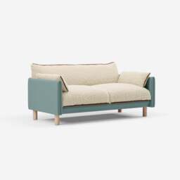 Cozy 2 Seater Sofa - Sage Cotton - thumbnail 3