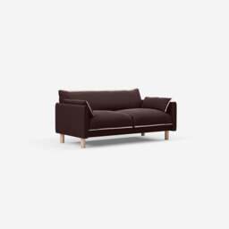 Cozy 2 Seater Sofa - Dark Brown Velvet - thumbnail 3