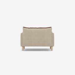 Cozy 1.5 Seater Sofa - Cream Textured Weave - thumbnail 4