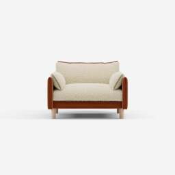 Cozy 1.5 Seater Sofa - Henna Cotton - thumbnail 1