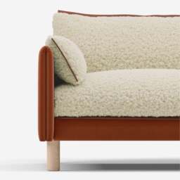Cozy 1.5 Seater Sofa - Henna Cotton - thumbnail 6