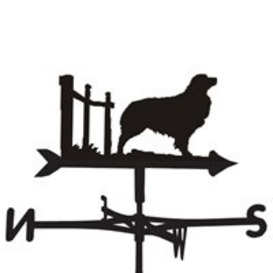 Weathervane in Australian Shepherd Design - Medium (Cottage) - thumbnail 1