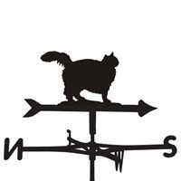 Weathervane in Fluffy Cat Design - Large (Traditional) - image 1