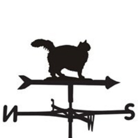 Weathervane in Fluffy Cat Design - Large (Traditional) - thumbnail 1