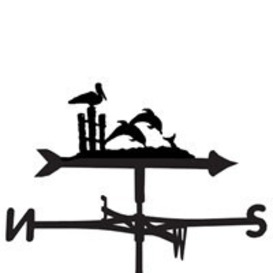 Weathervane in Dolphin Design - Large (Traditional) - thumbnail 1