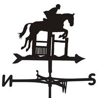 Weathervane in Albert Horse Jumping Design - Medium (Cottage) - image 1