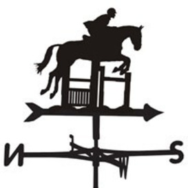 Weathervane in Albert Horse Jumping Design - Medium (Cottage) - thumbnail 1