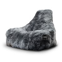 Extreme Lounging Mighty B Sheepskin Fur Indoor Bean Bag in Grey - image 1
