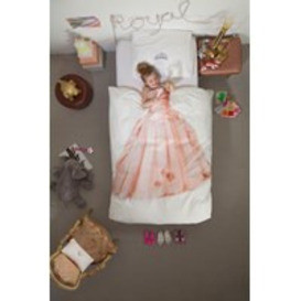 Snurk Childrens Princess Duvet Bedding Set in Pink - thumbnail 2