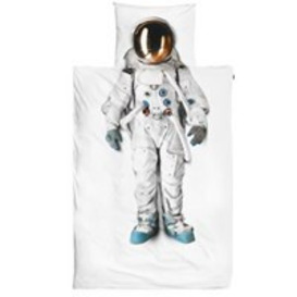 Snurk Childrens Astronaut Duvet Bedding Set - Single - thumbnail 1