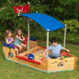 Kidkraft Childrens Pirate Boat Sand Pit & Play Bench