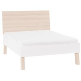 Vox Spot Bed in White & Acacia - Double - thumbnail 2
