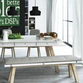 Vox 4 You Dining Bench in White - thumbnail 1