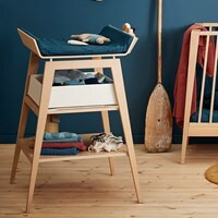 Leander Linea Changing Table with Foam Mat in Solid Oak - image 1