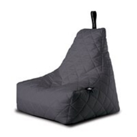 Extreme Lounging Mighty B-Bag Quilted Indoor Bean Bag in Grey - thumbnail 1