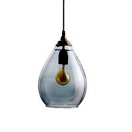 Teardrop Glass Ceiling Light in Grey by BePureHome - Medium - thumbnail 1
