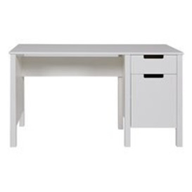 Woood Jade Solid Pine Computer & Study Desk in White