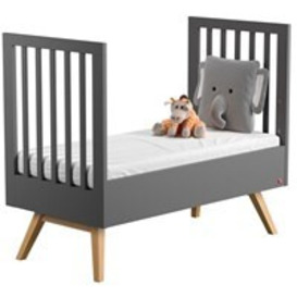 Vox Nature Baby & Toddler Cot Bed in Dark Grey & Oak - thumbnail 2