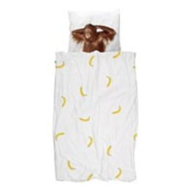 Snurk Childrens Banana Monkey Duvet Bedding Set - thumbnail 1
