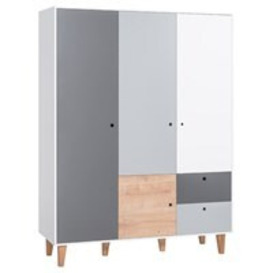 Vox Concept 3 Door Wardrobe in a Choice of 6 Colours -
