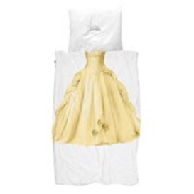 Snurk Childrens Princess Duvet Bedding Set in Yellow - thumbnail 1