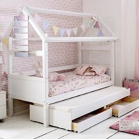 Nordic Kids Open House Bed with Drawers & Trundle - thumbnail 2