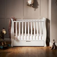 Obaby Stamford Space Saver Cot in White - image 1