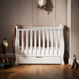 Obaby Stamford Space Saver Cot in White - thumbnail 1