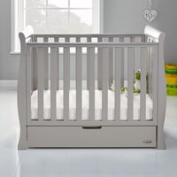 Obaby Stamford Space Saver Cot in Warm Grey - image 1