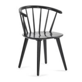 Pair of Krise Spindle Back Dining Chairs in Black - thumbnail 2