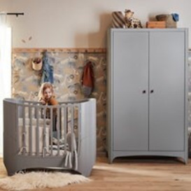Leander Classic Baby Cot in Grey with Optional Extension Kit - thumbnail 1