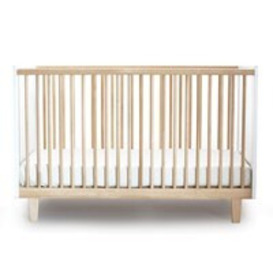 Oeuf Rhea Cot Bed in White & Birch - thumbnail 2