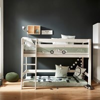 Lifetime Road Race Kids Luxury Mid Sleeper Bed with Free Accessories  - - image 1